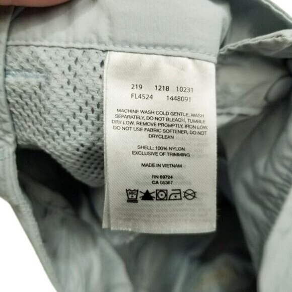 Columbia Womens Omni-Shade Shorts M Light Bluish Gray Nylon Outdoor Hiking - Picture 10 of 13